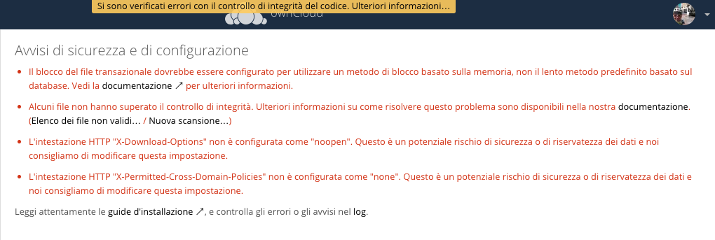Owncloud 10 0 10 Errors On Integrity Check Server Owncloud Central