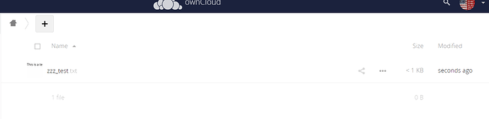 ownCloud Web Listing